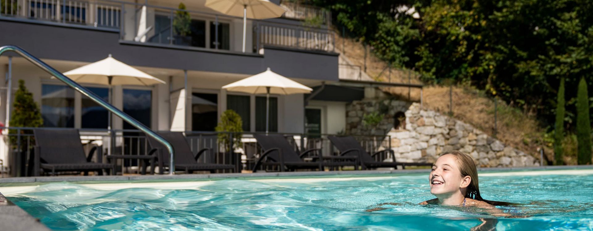 Residence with outdoor pool and large sunbathing lawn in Dorf Tirol Dorf Tirol Holiday Residence Outdoor pool Sunbathing lawn Children Lechner