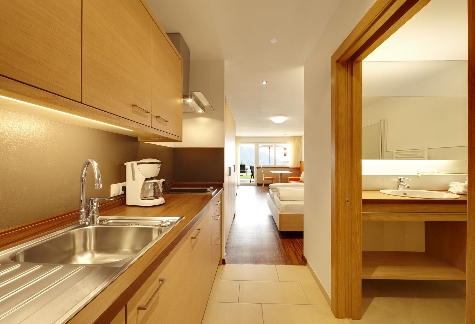 Kochnische Ferienwohnung Typ A Residence Lechner Südtirol