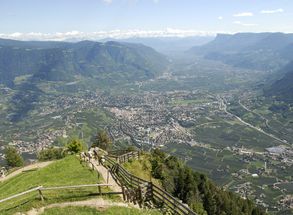 Escursione sull'Alta Via di Merano Vista su Merano e dintorni