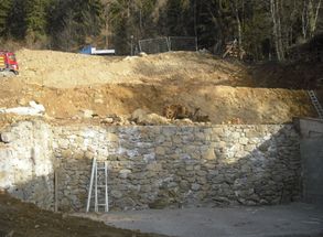 Impressionen Bau Ferienwohnungen Südtirol