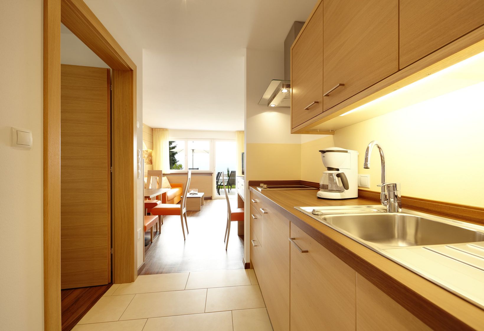 Kochnische Ferienwohnung Typ B Residence Lechner Südtirol