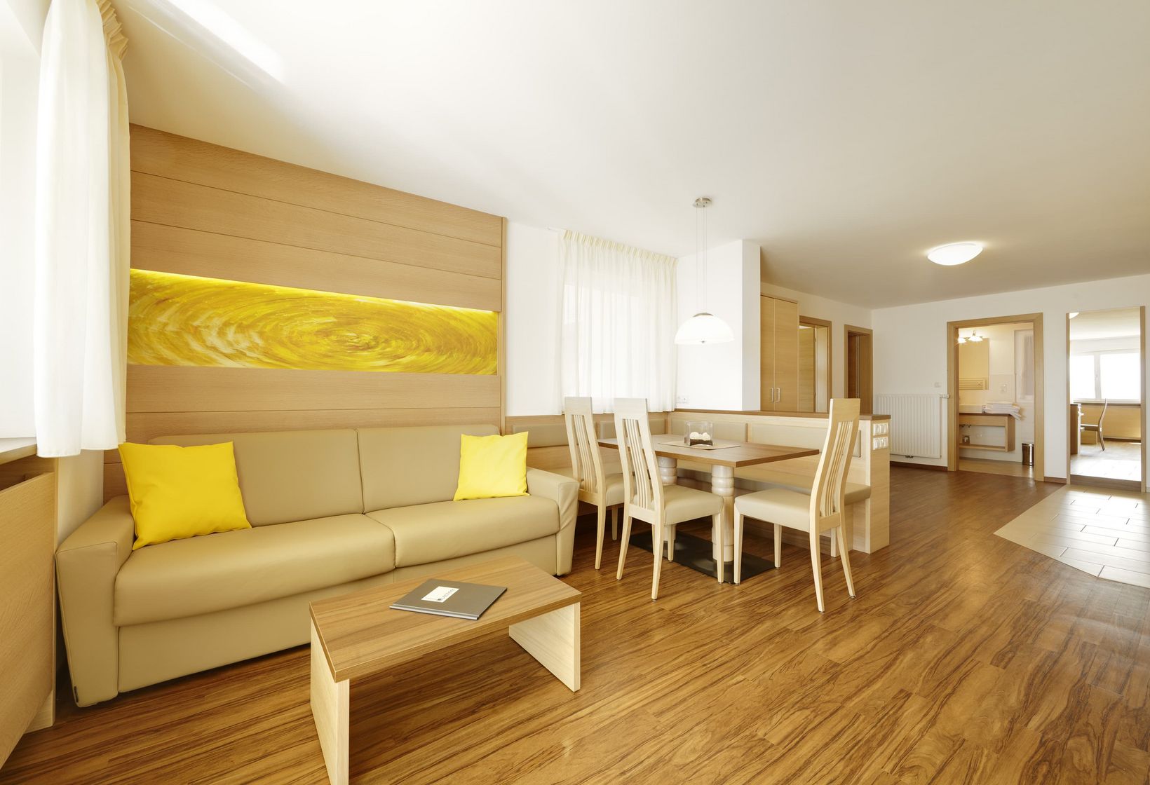 3-Raum-Ferienwohnung Typ C getrenntet Wohnraum Residence Lechner