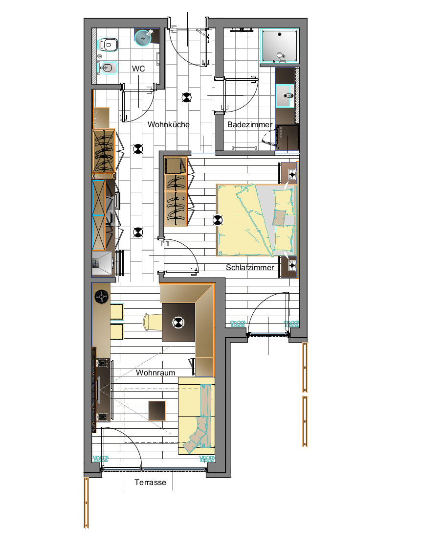 Apartement Type B Sketch Residence Lechner Living Holiday